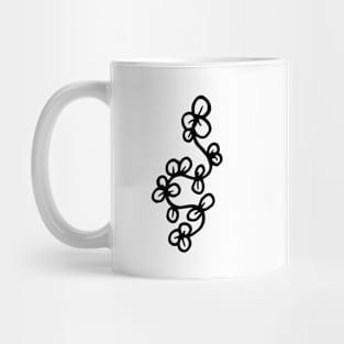 Abstract Flower Line Art Mug